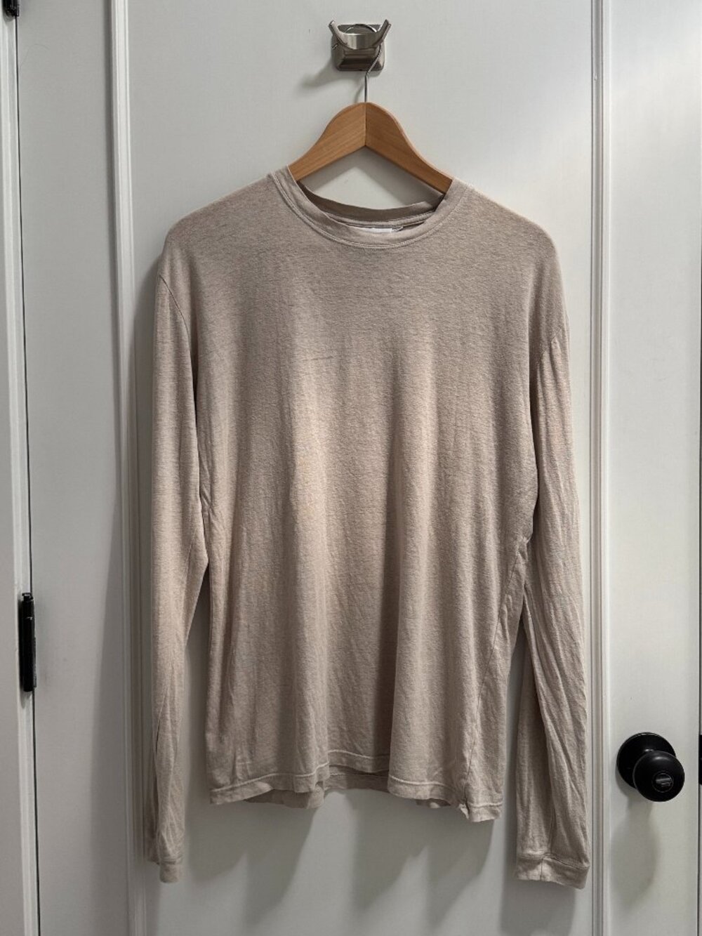 Jungmaven Hemp Jung Long Sleeve Tee — Canvas (Size: XS)
